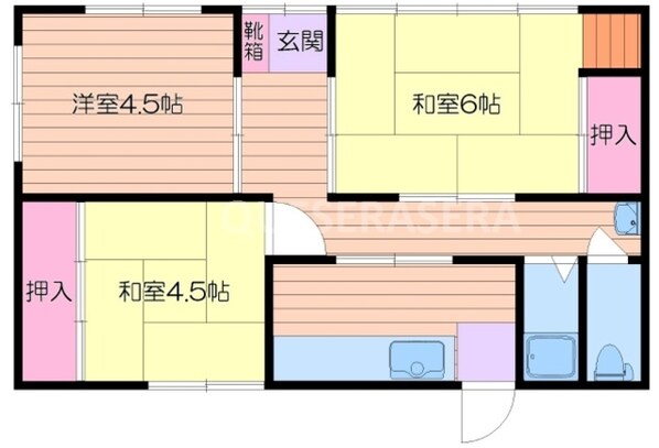 西小路２丁目貸家の物件間取画像